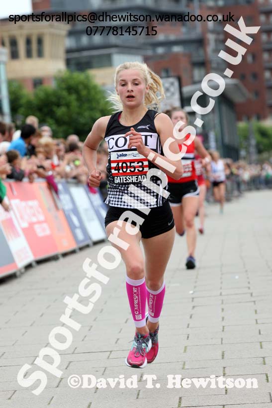 Girls Junior Great  North Run, Newcastle/Gateshead. Photo: David T. Hewitson/Sports for All Pics